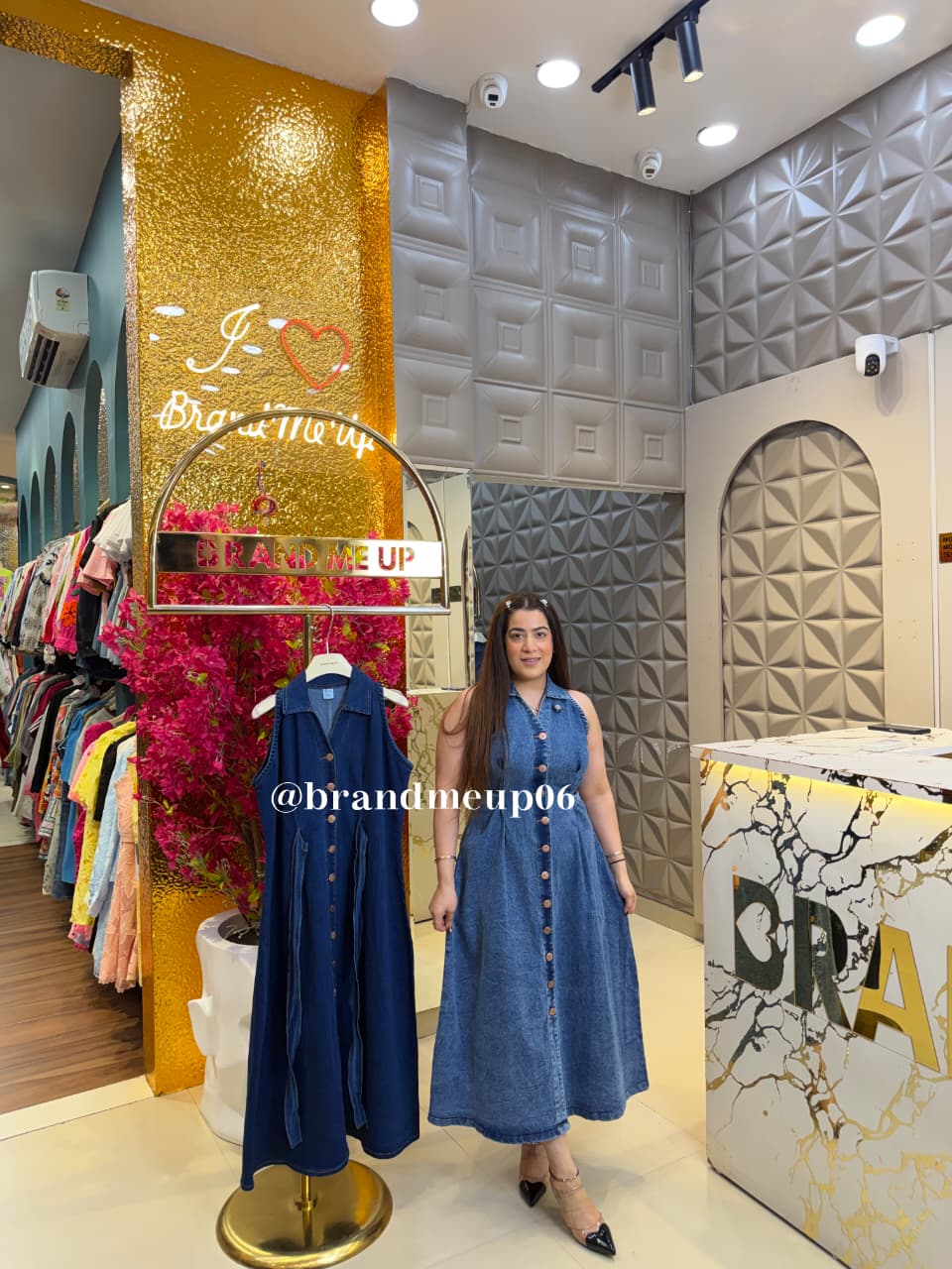 ‘GOLDIE’ DENIM DRESS (SKU-102)