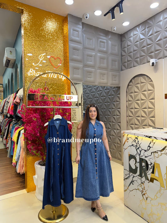 ‘GOLDIE’ DENIM DRESS (SKU-102)