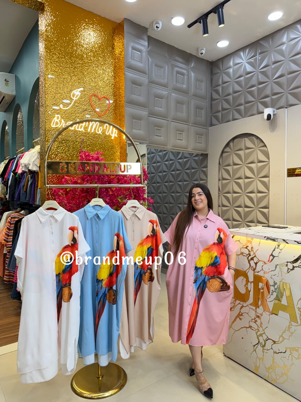 PARROT LONG DRESS (DRESS-355)