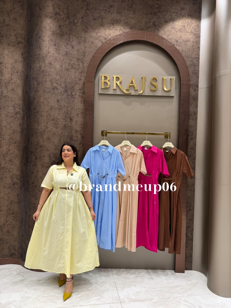 ‘TREND’ COTTON DRESS WITH FRONT ATTACHED BELT (SKU-243)