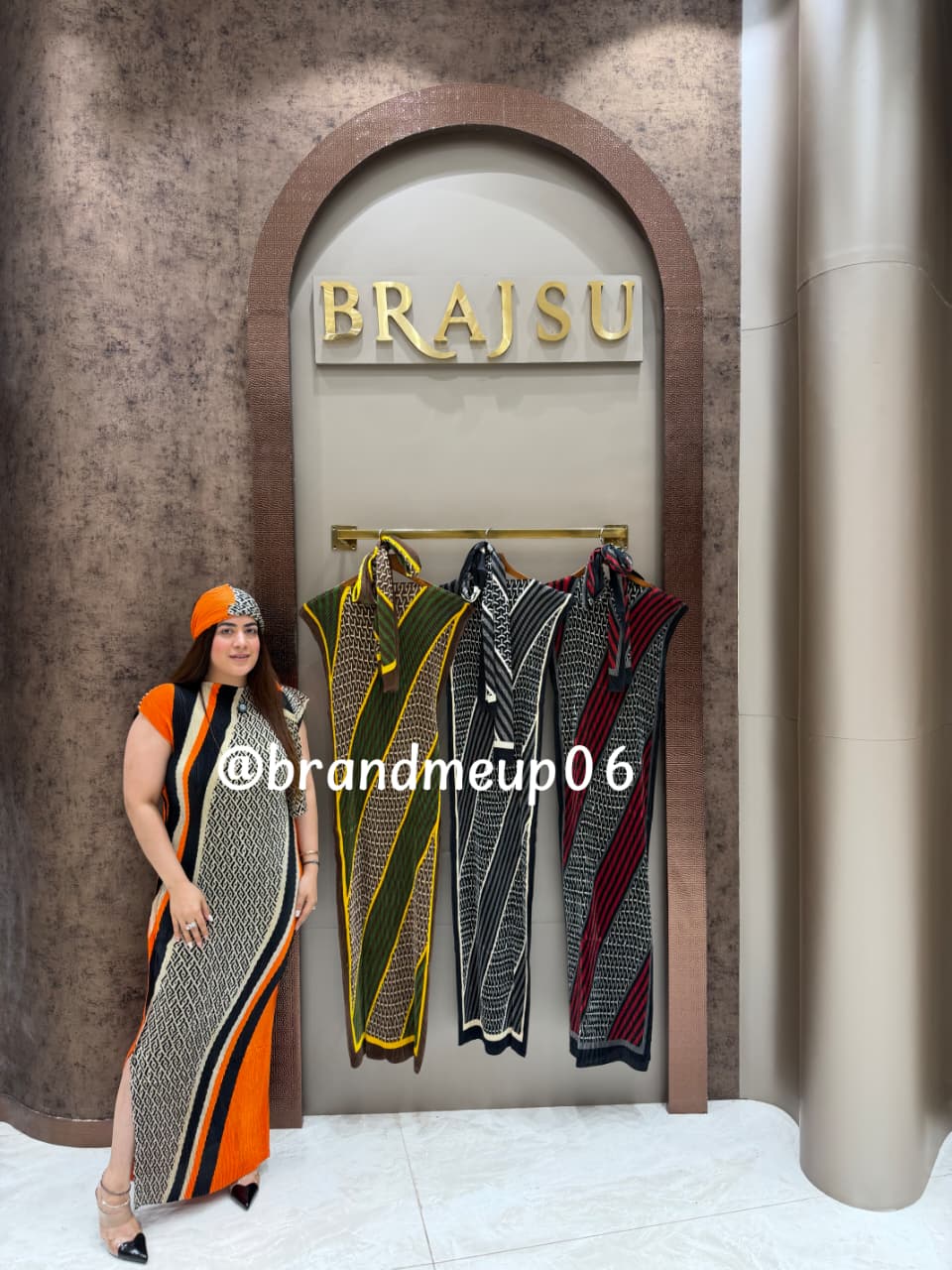 ‘LINO’ MAGIC DRESS WITH SCARF (SKU-270)