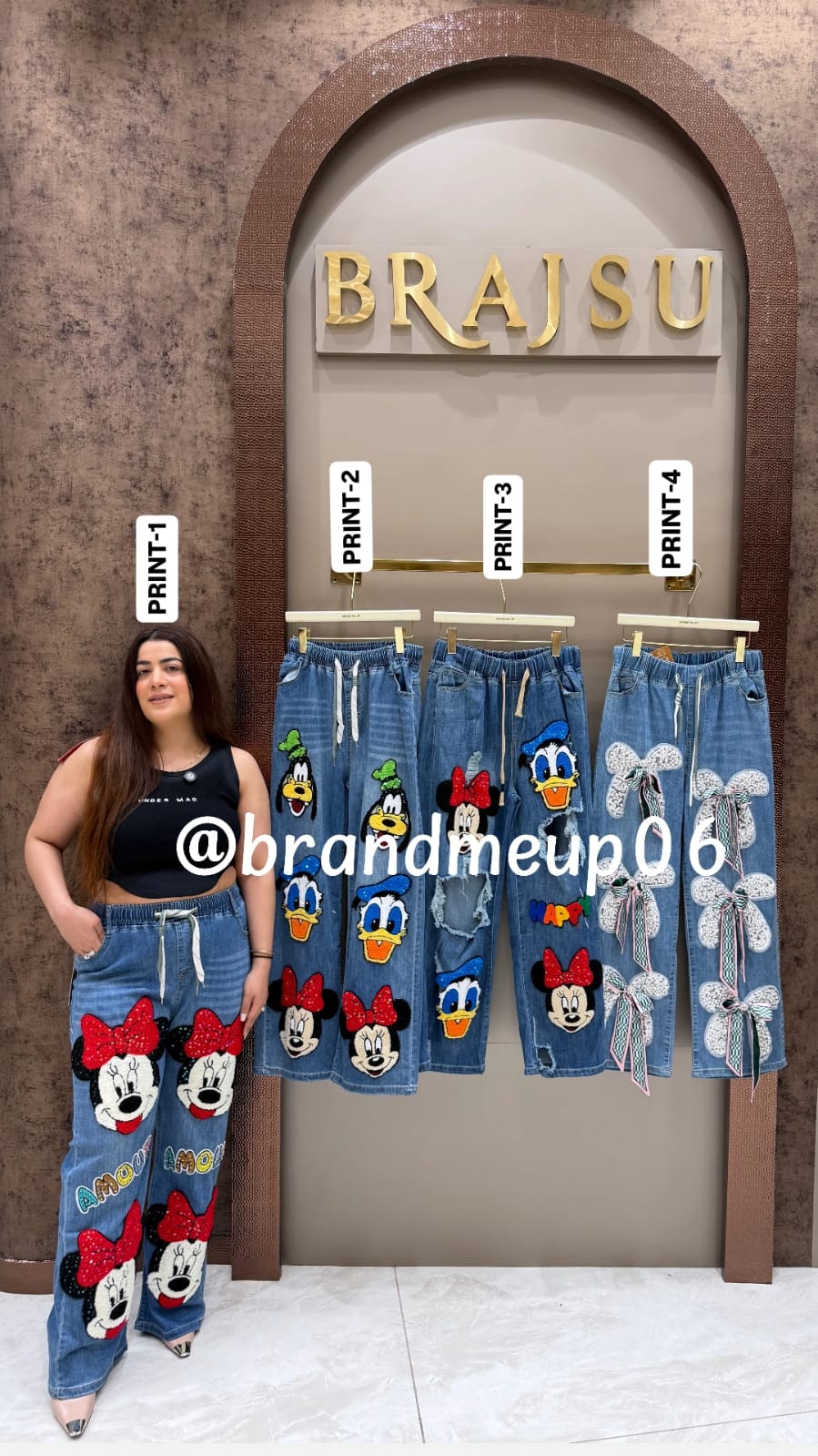 RHINESTONE DENIM PANT (SKU-283)