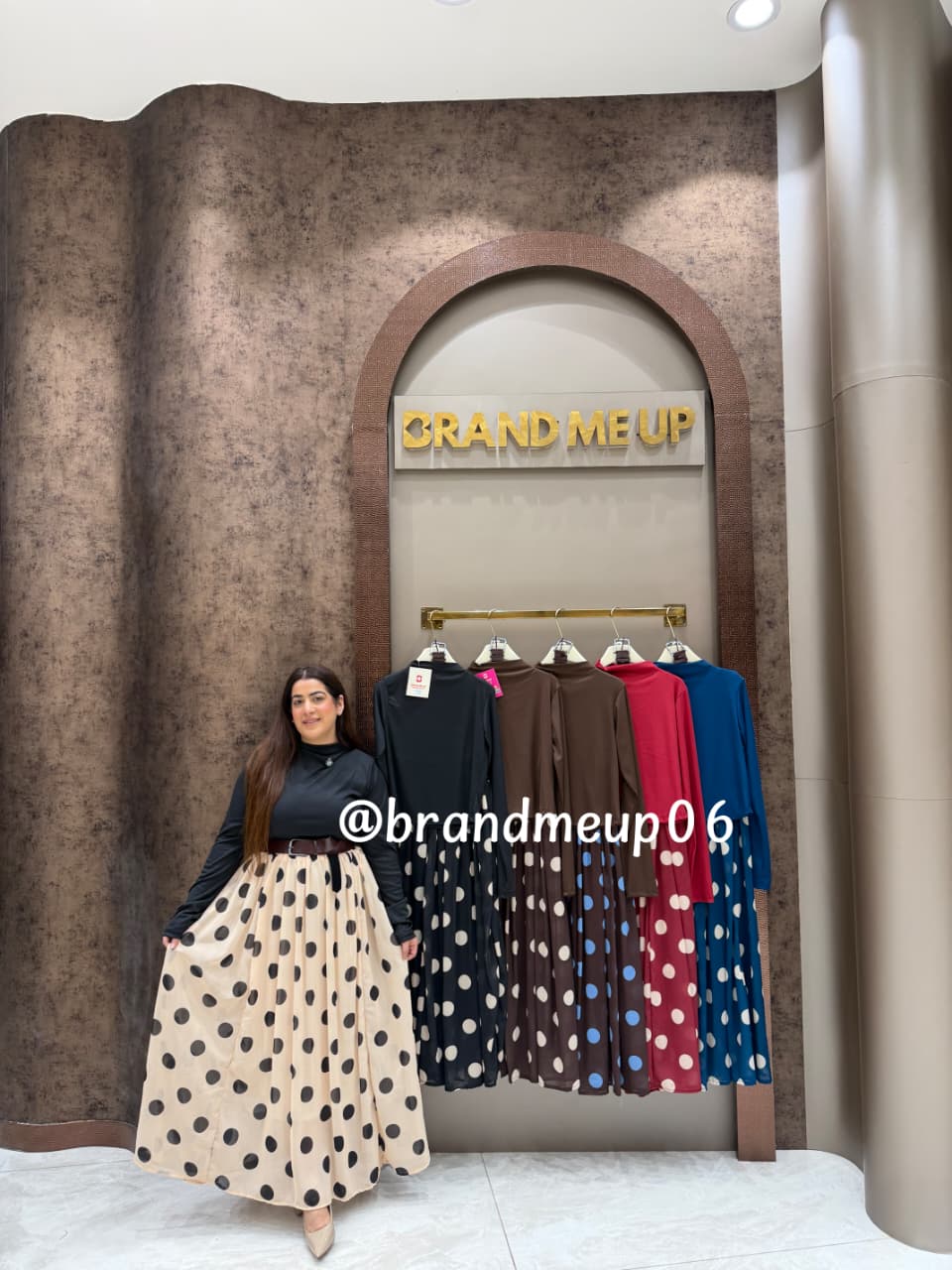 ‘RAW’ 3PCS POLKA SKIRT SET(SKU-305)