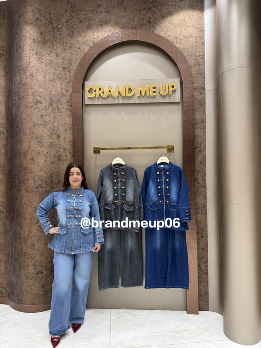 'AVI' 2PCS DENIM CORD SET (SKU-351)