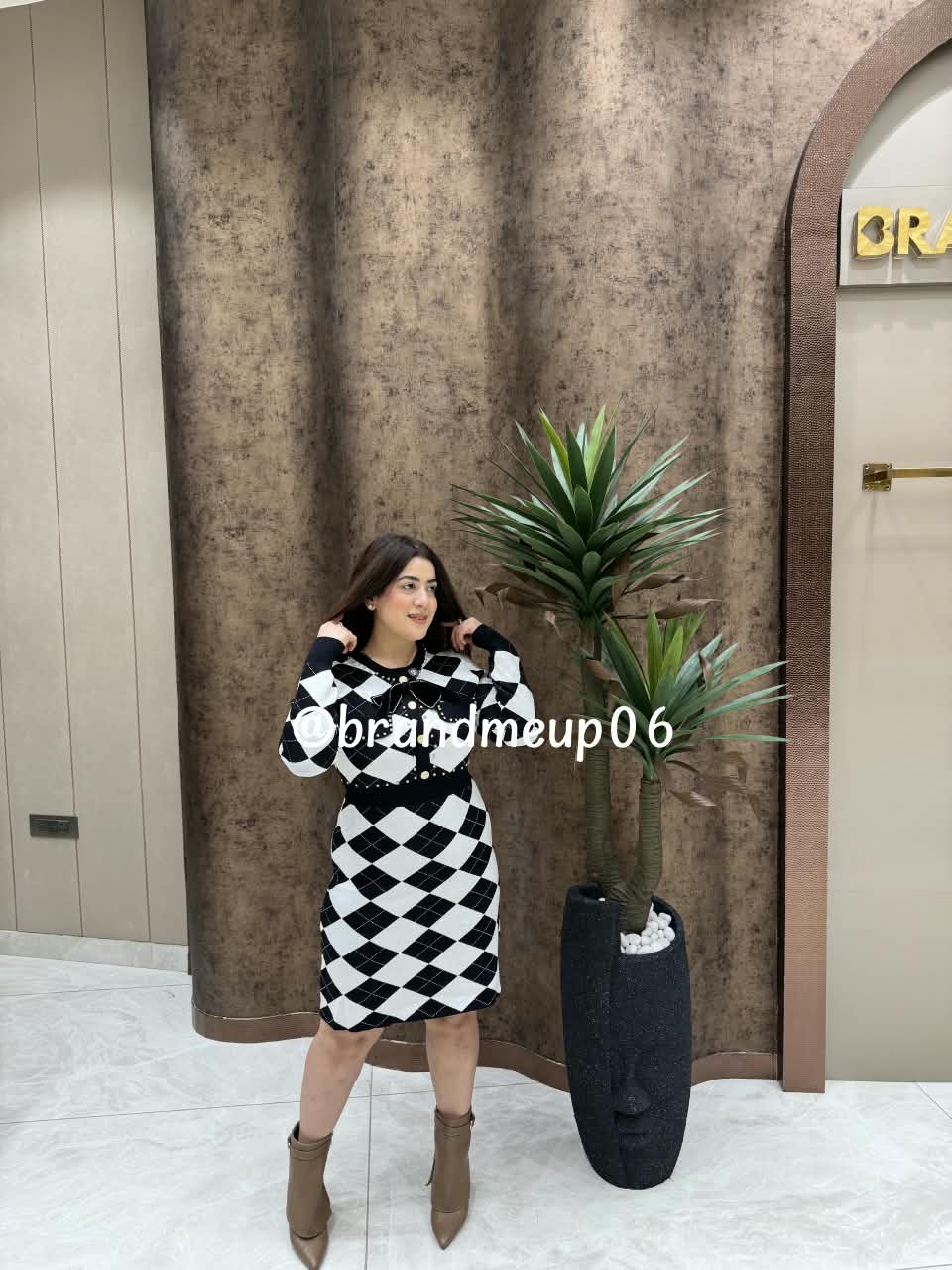 Woolen Dress With Bow (IMP-209)