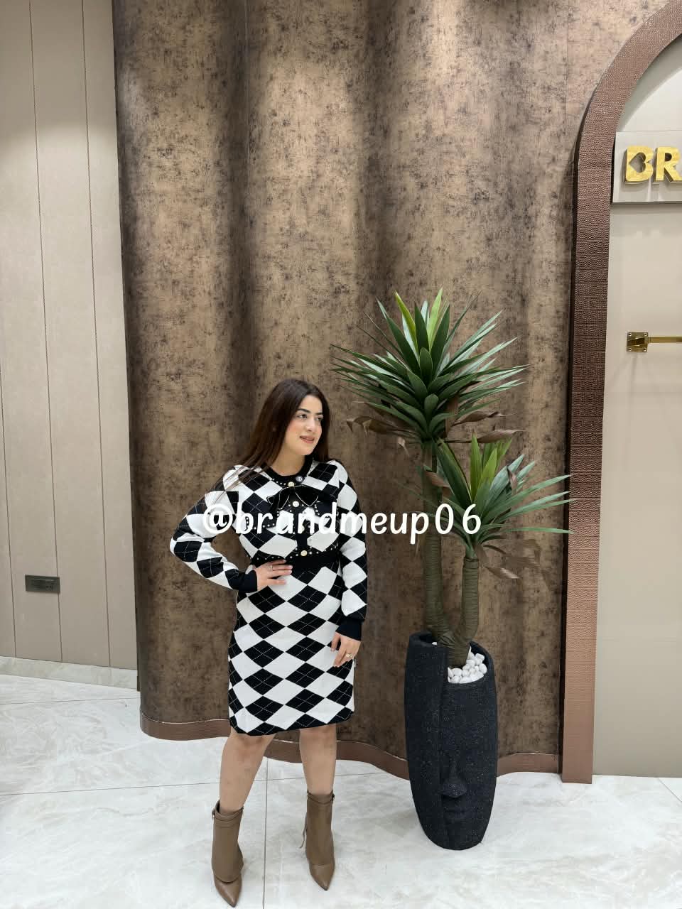 Woolen Dress With Bow (IMP-209)