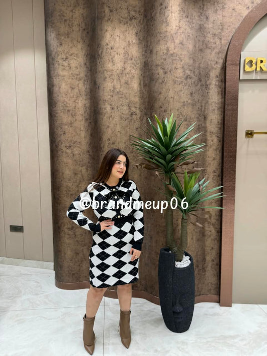 Woolen Dress With Bow (IMP-209)