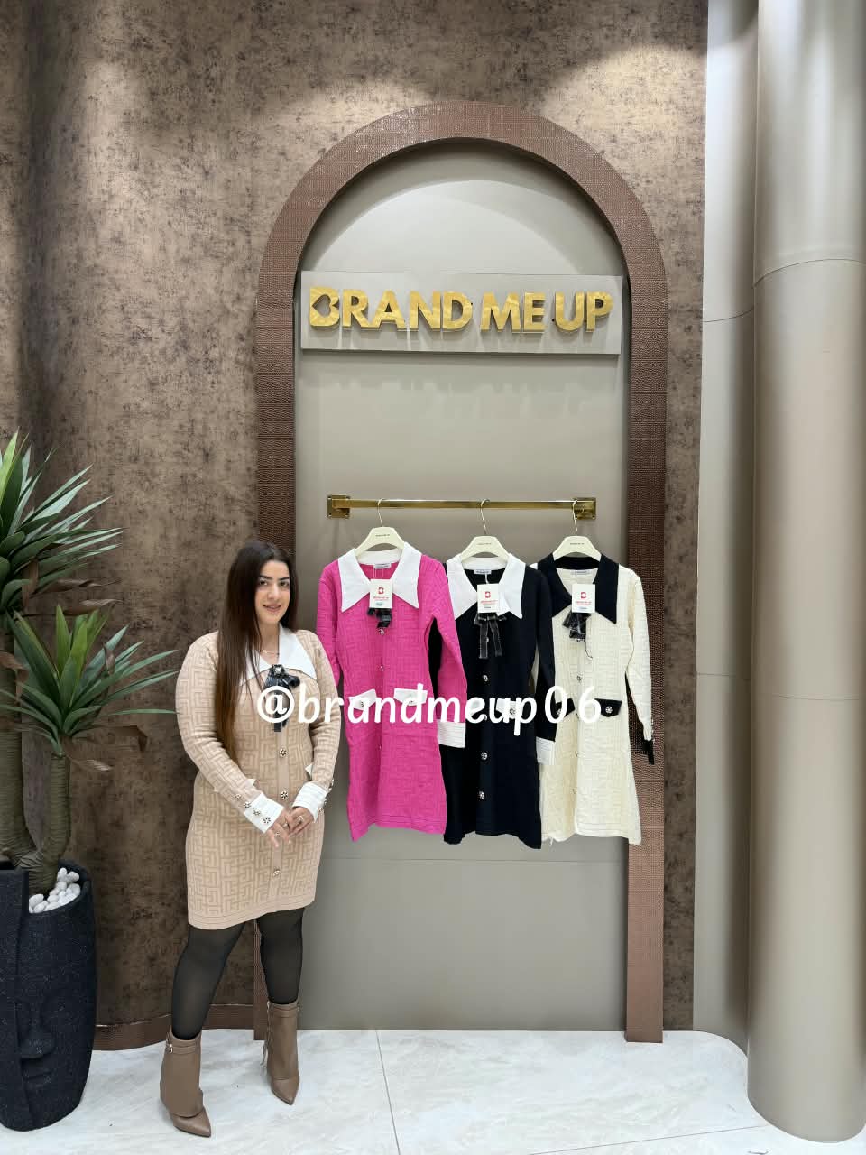 Woolen Dress With Bow (IMP-203)