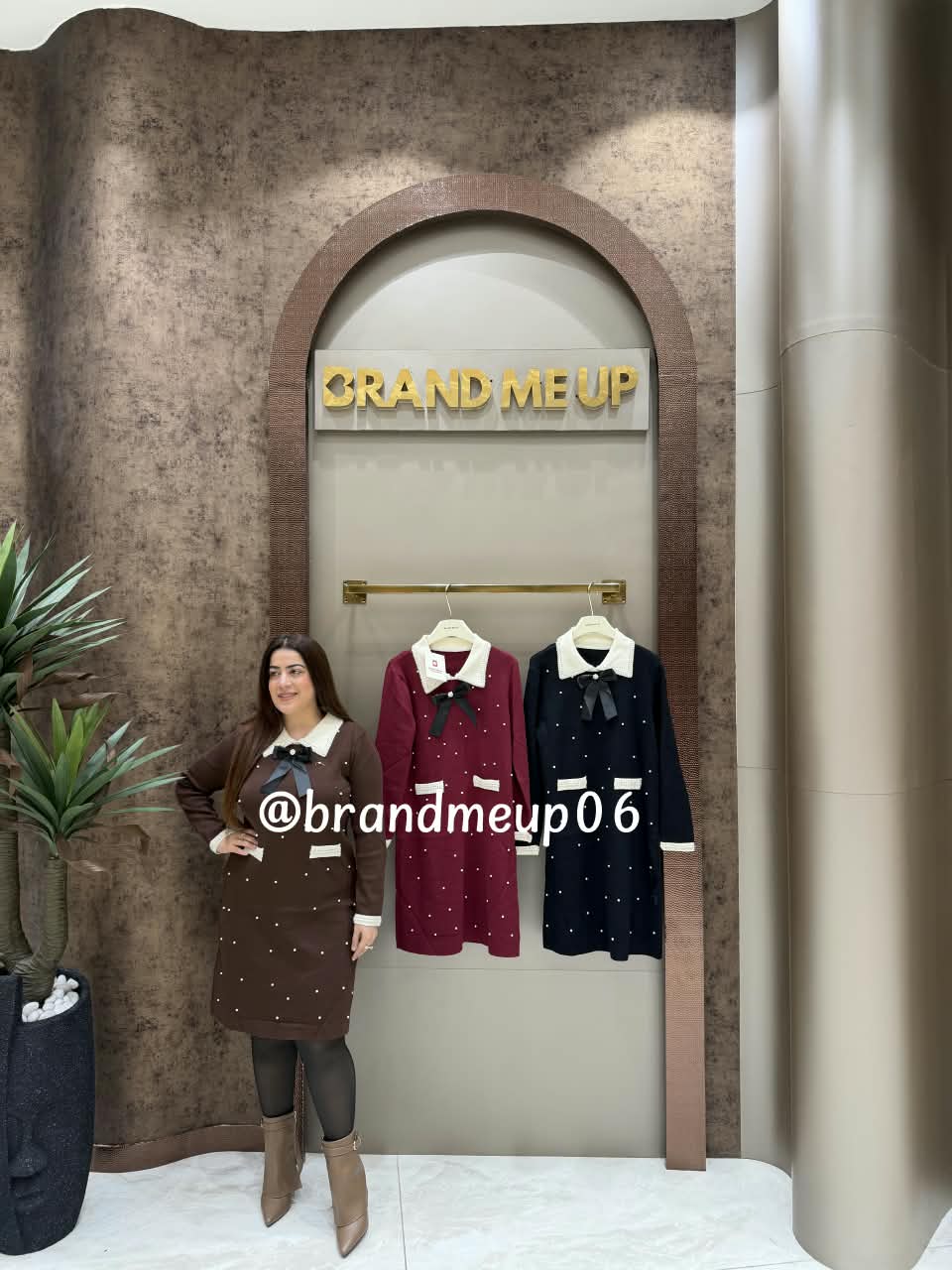 WOOLEN PEARLY DRESS (IMP-640)