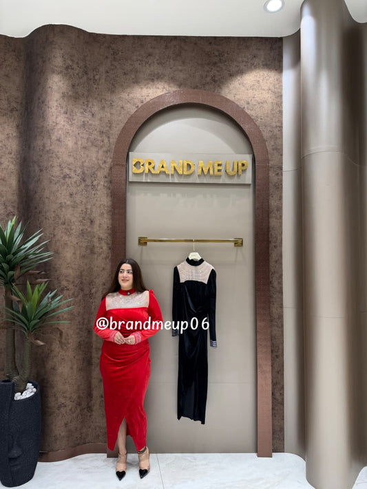 VELVET PARTYWEAR DRESS (VELVET-10)