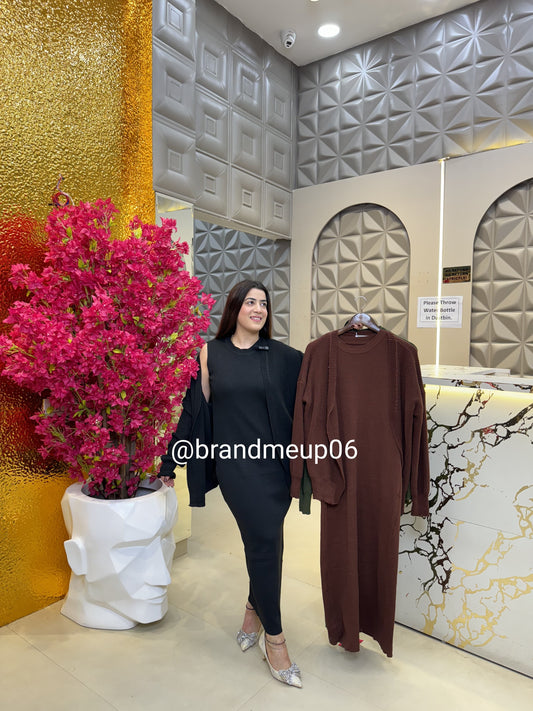 Woolen Dress With Shrug (IMP-308)