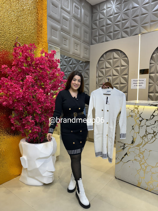 Woolen Dress With Belt (IMP-200)