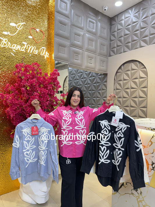 Cotton Embroidery Shirt (PRM-404)