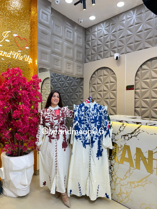 Floral Printed Maxi Dress (DRESS-311)