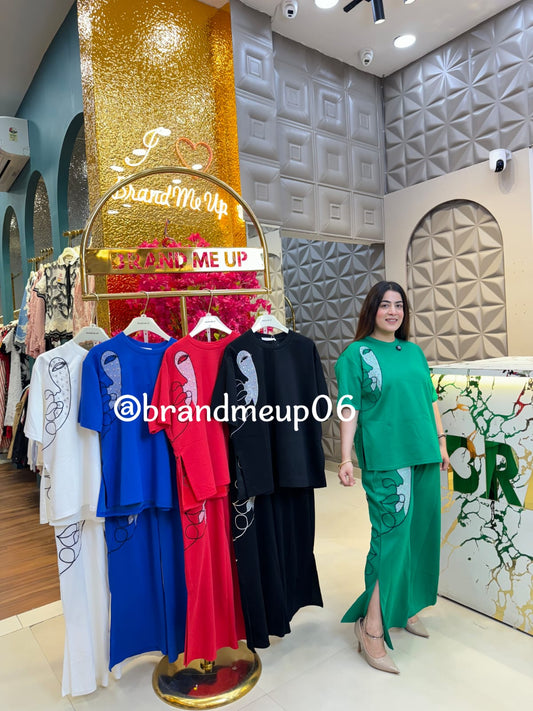 Imported Stretchable Cord With Rhinestones (PRM-464)