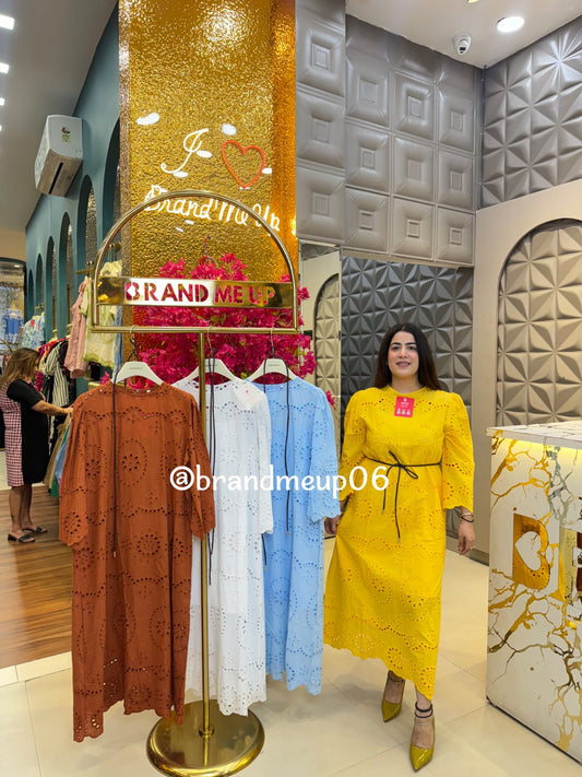 Dress With Inner And Belt (PRM-440)