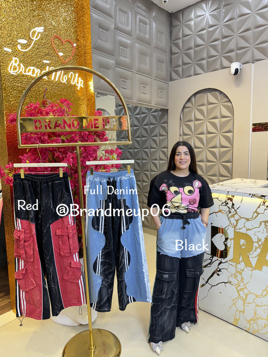 Denim Pants With Pocket (PRM-668)