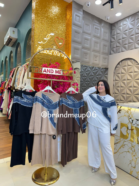 Full Sleeve Cord With Denim (PRM-695)