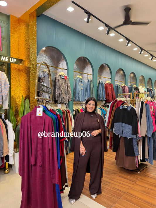 WOOLEN 3PCS LONG SHRUG CORD (IMP-500)