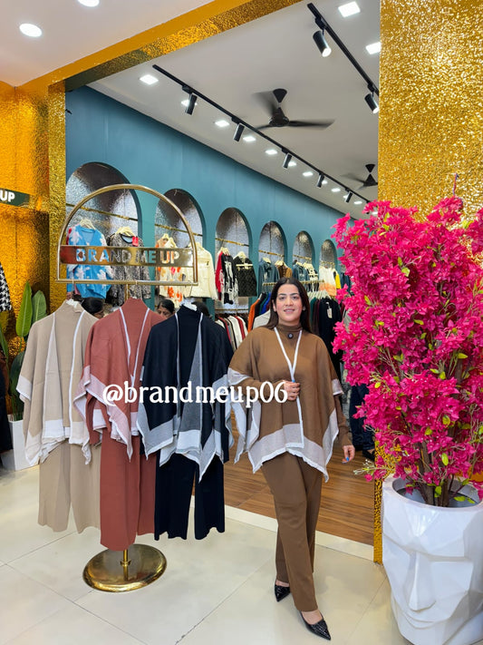 Woolen Cord Set With Shawl (IMP-49)