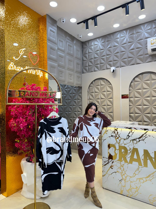 Woolen Top & Skirt Set (IMP-212)