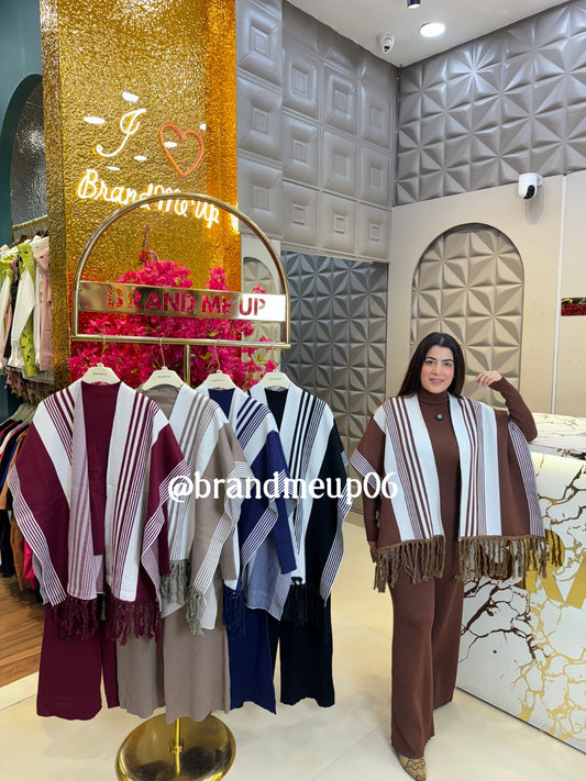 Woolen cord set With Shawl (IMP-400)