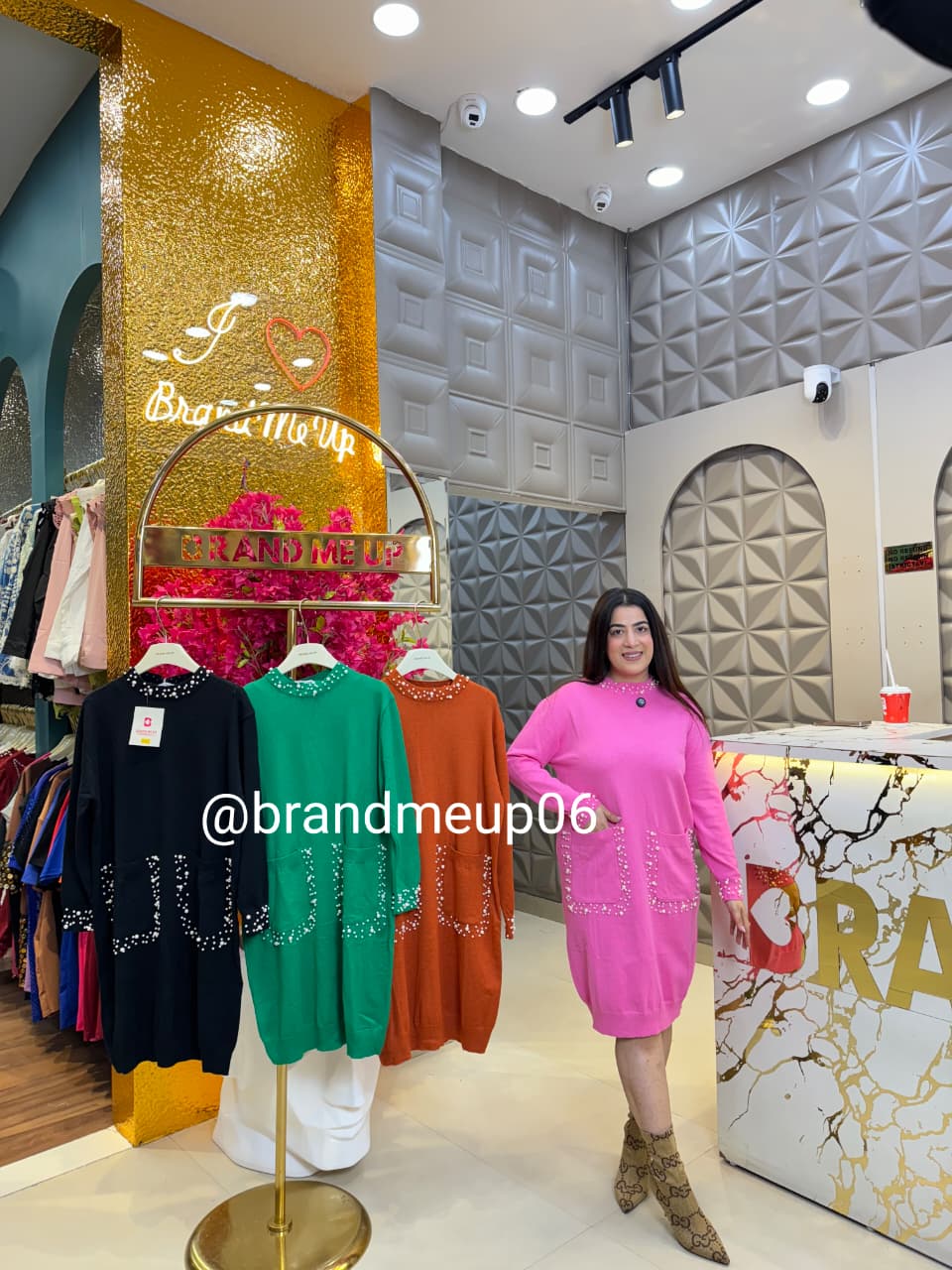 Woolen Pearl Dress (IMP-229)