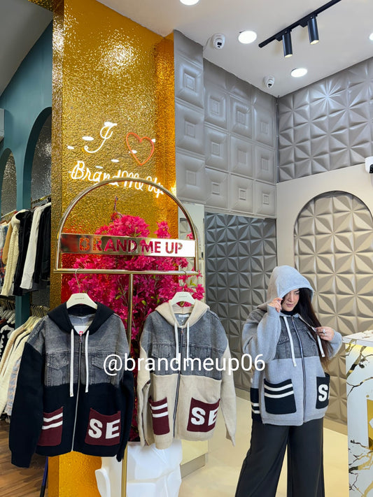 DESIGNER CARDIGAN WITH HOODIE (IMP-558)