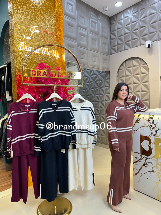 WOOLEN STRIPE CORD SET (IMP-498)