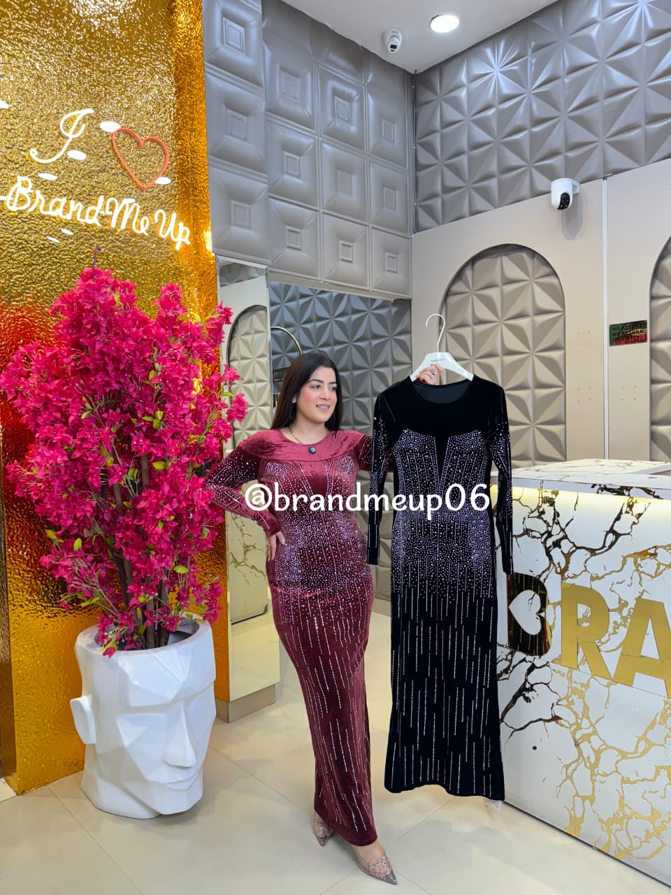 Velvet Long Dress  (VELVET-7) (Copy)