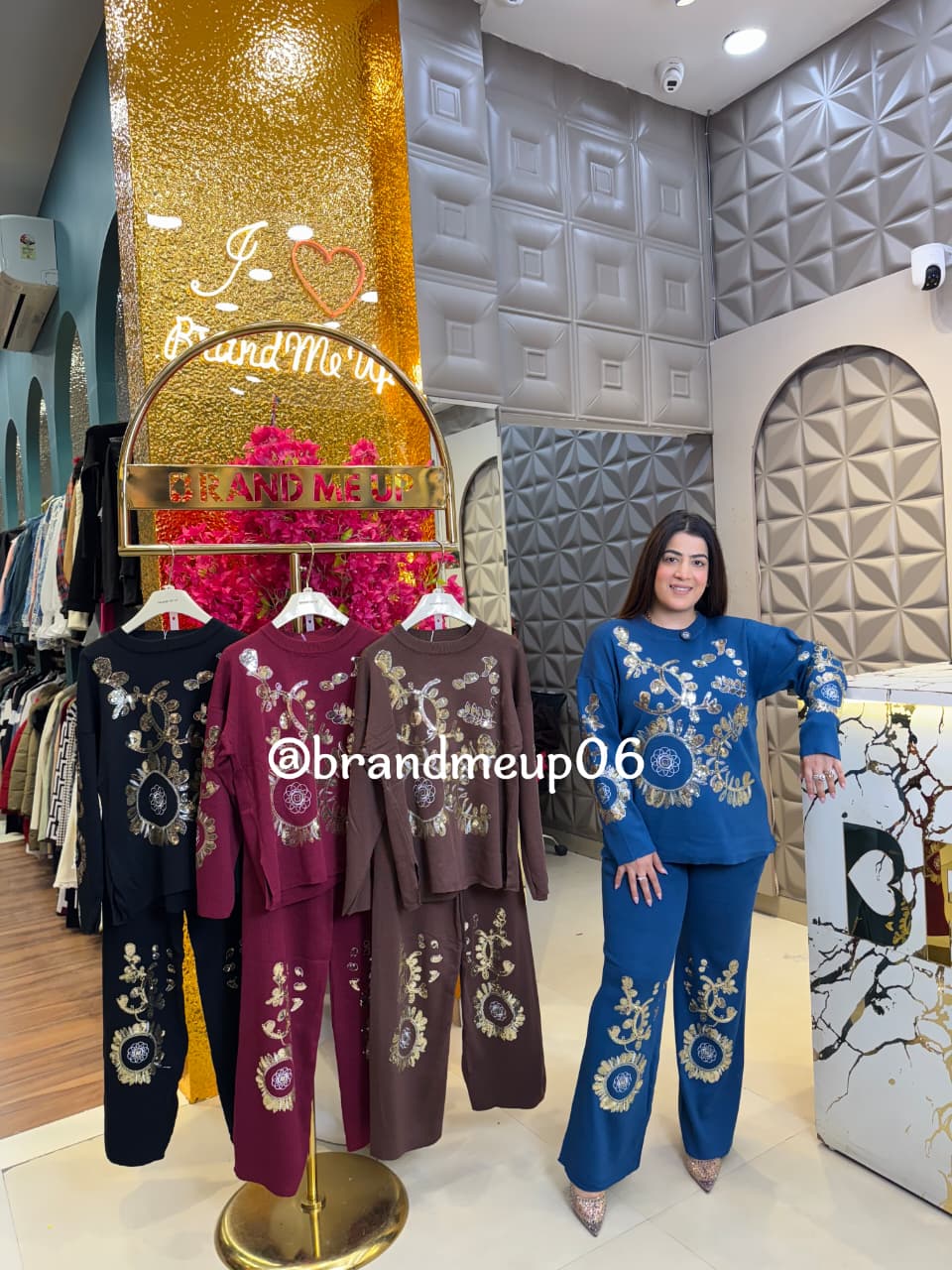 Woolen Party Cord With Sequence Work (IMP-233)