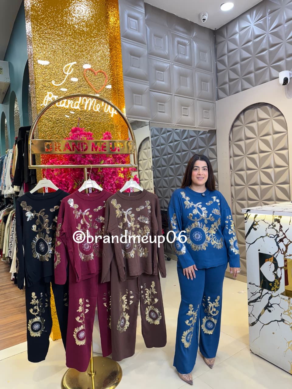 Woolen Party Cord With Sequence Work (IMP-233)