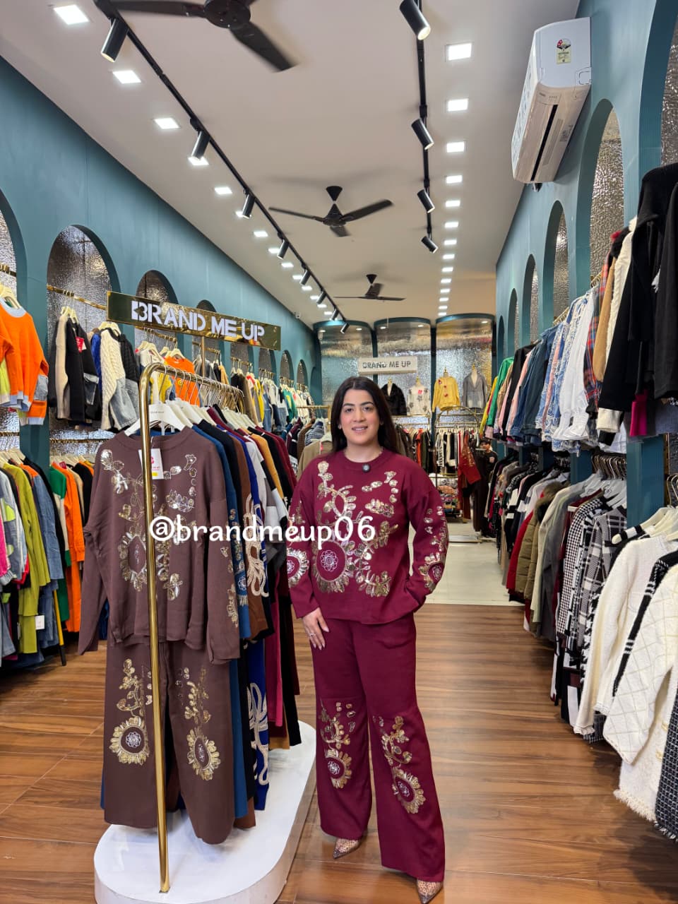 Woolen Party Cord With Sequence Work (IMP-233)