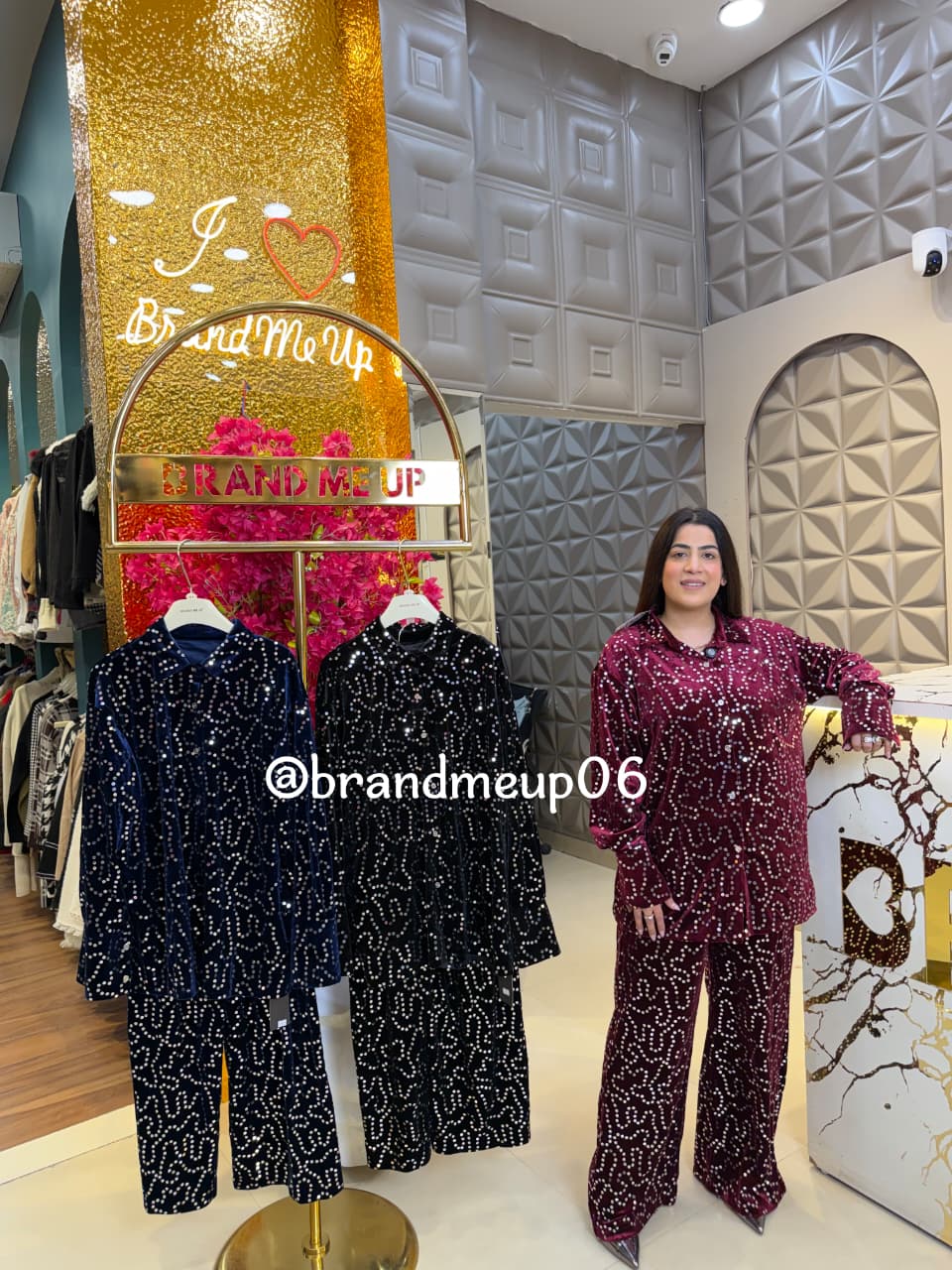 Velvet Sequence Cord Set (IMP-236)