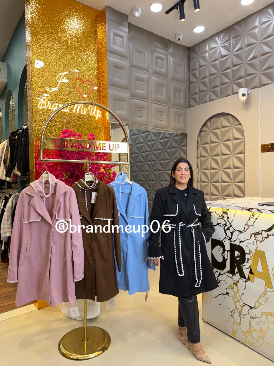 Woolen Long Coat With Belt (IMP-356)