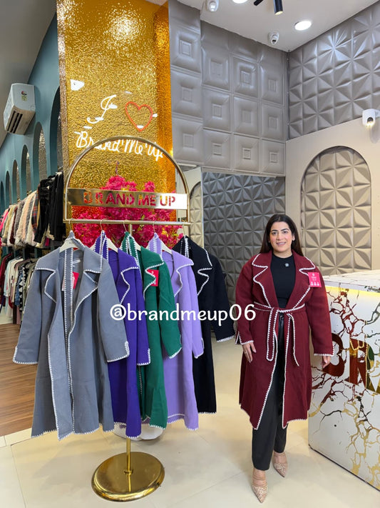 Long Coat with Belt  (IMP-343)