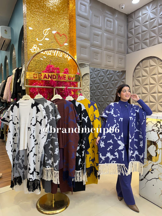 Woolen cord Set With Shawl (IMP-296.)