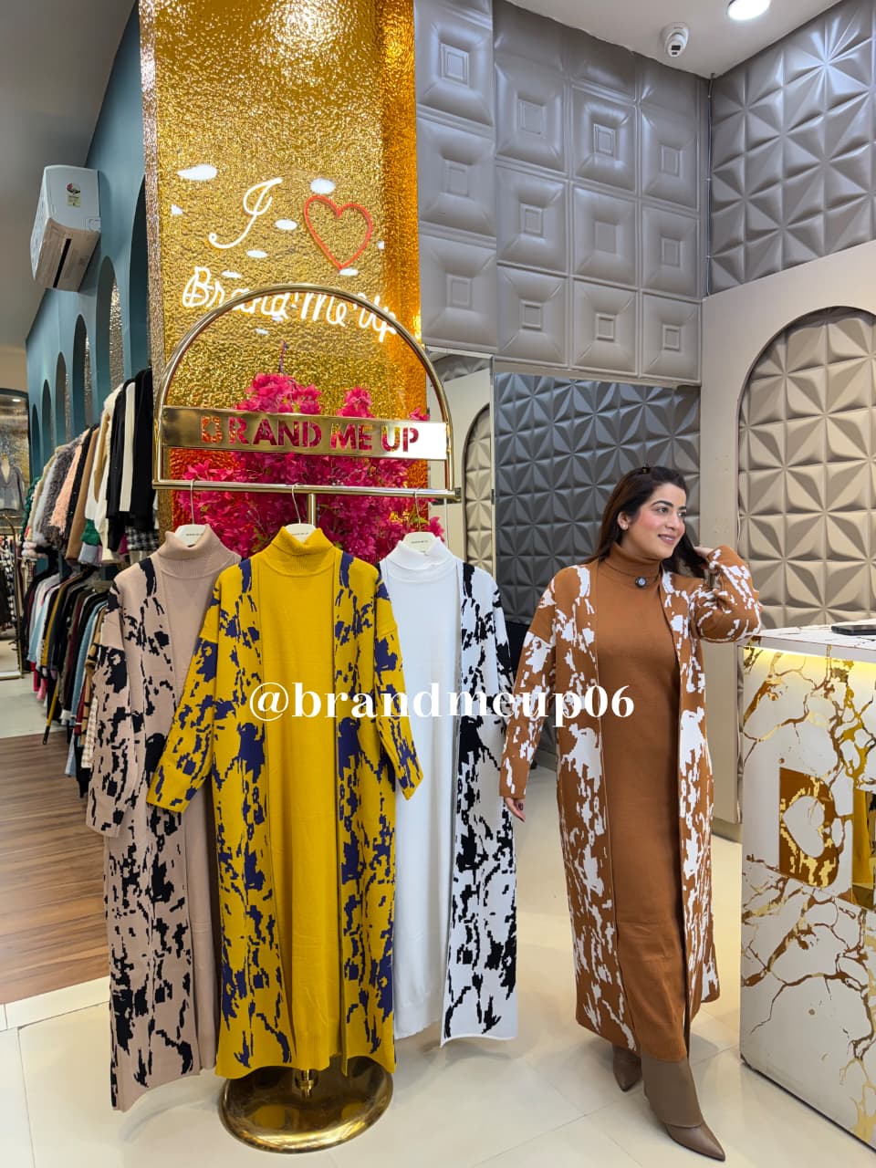 DALO WOOLEN DRESS WITH LONG SHRUG (IMP-562)