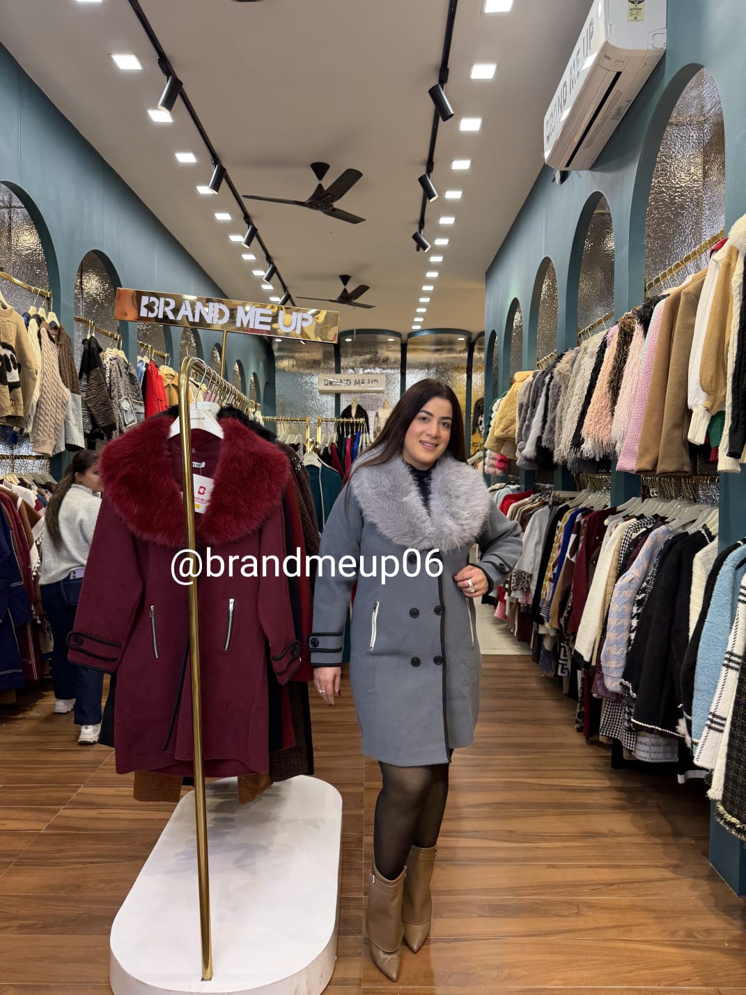 Overcoat With Detachable Fur (IMP-406)