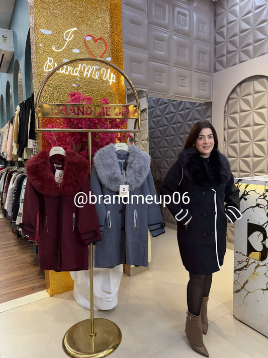 Overcoat With Detachable Fur (IMP-406)