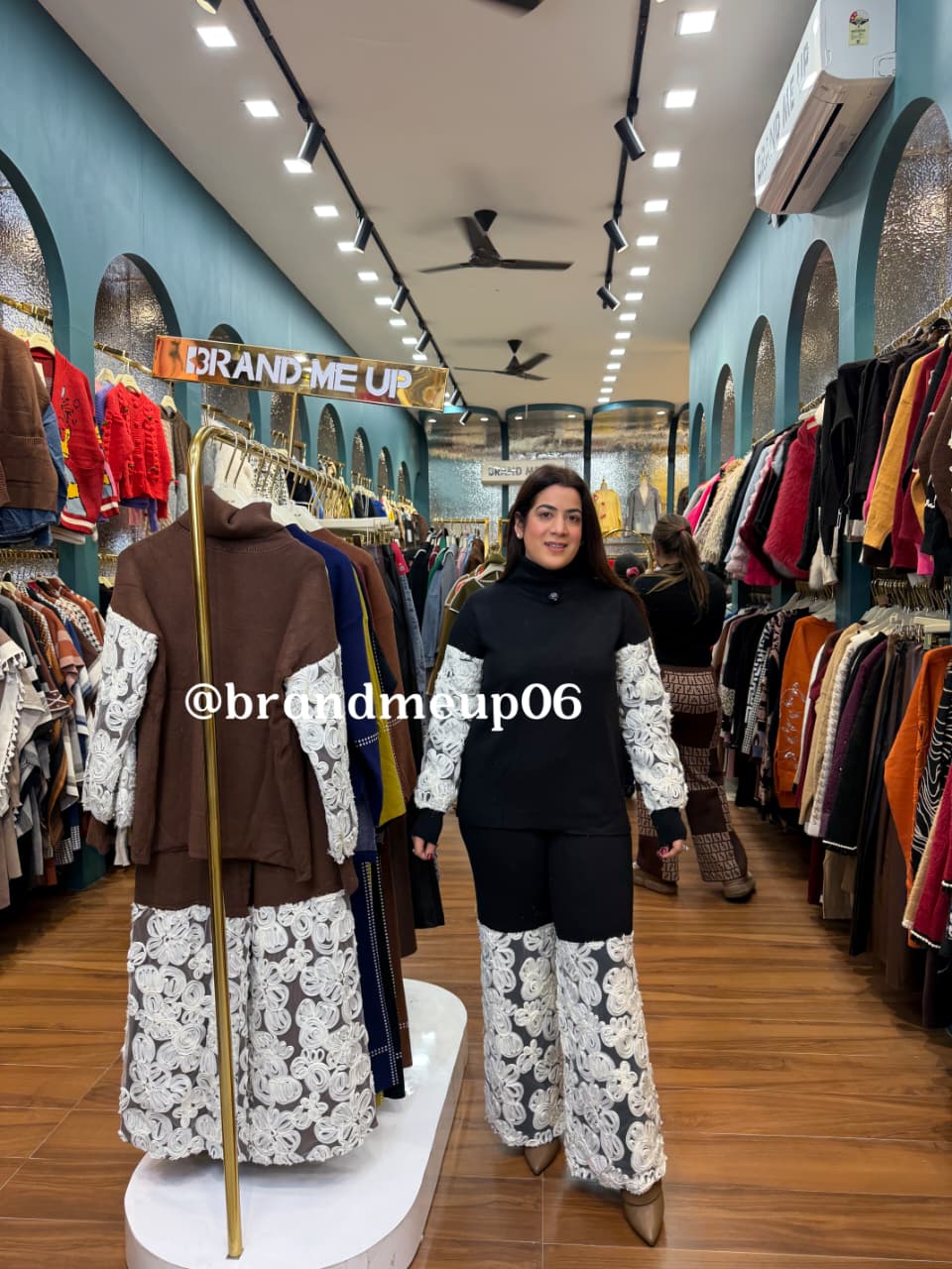 WOOLEN CORD WITH DESIGNER FLOWER WORK (IMP-726)