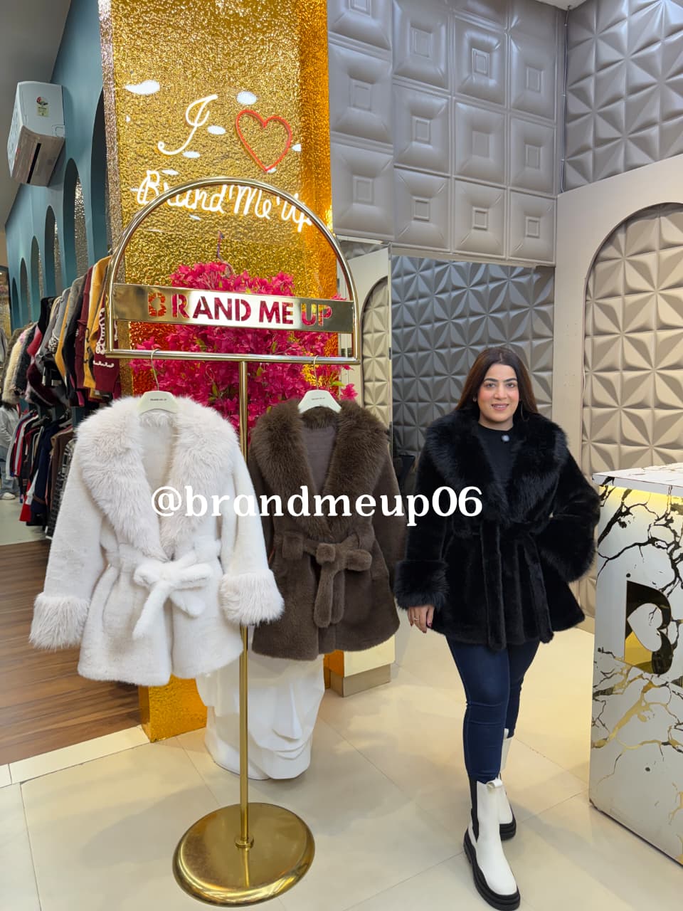 Fur Coat With Belt (FUR-1)