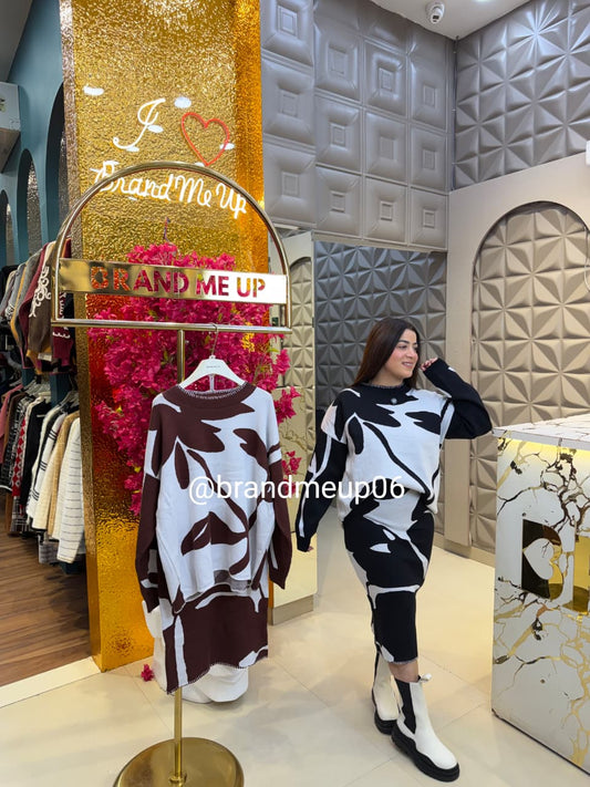 Woolen Top & Skirt Set (IMP-212)