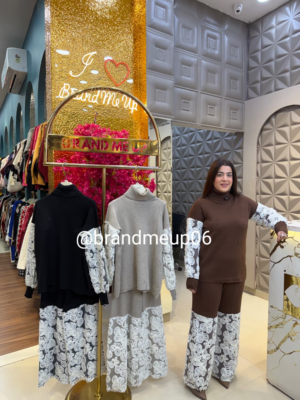 WOOLEN CORD WITH DESIGNER FLOWER WORK (IMP-726)