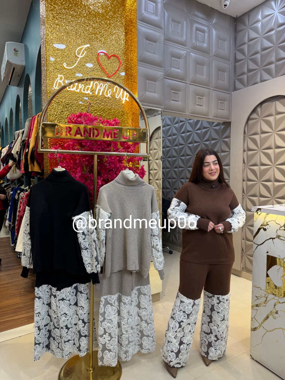 WOOLEN CORD WITH DESIGNER FLOWER WORK (IMP-726)