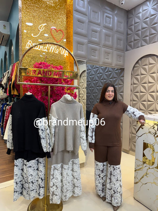 WOOLEN CORD WITH DESIGNER FLOWER WORK (IMP-726)