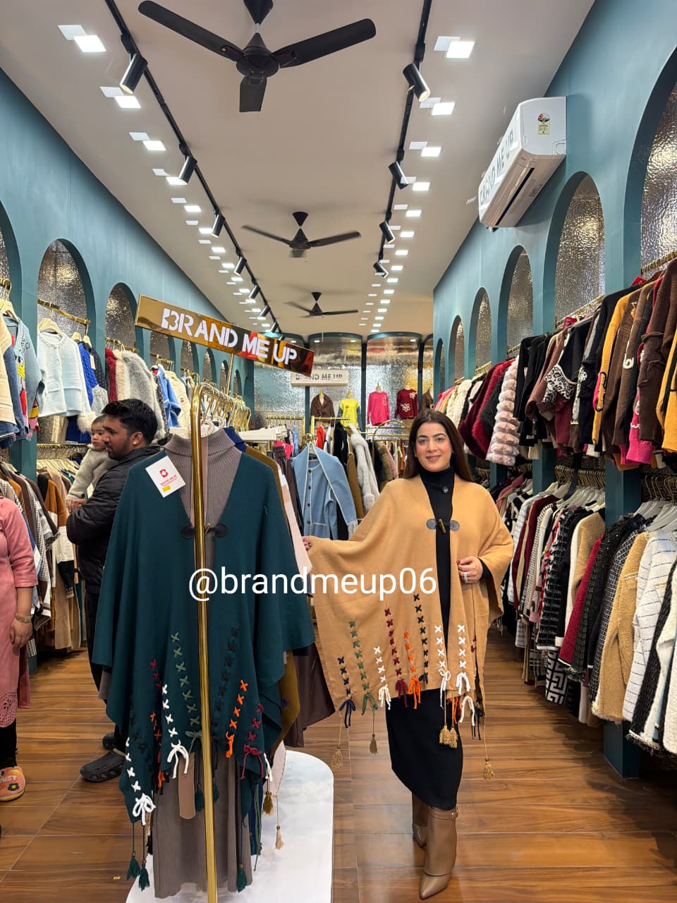 WOOLEN DRESS WITH DESIGNER SHAWL AND BELT (IMP-655)