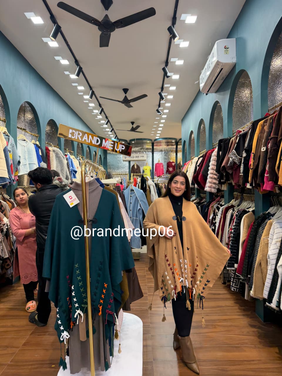 WOOLEN DRESS WITH DESIGNER SHAWL AND BELT (IMP-655)