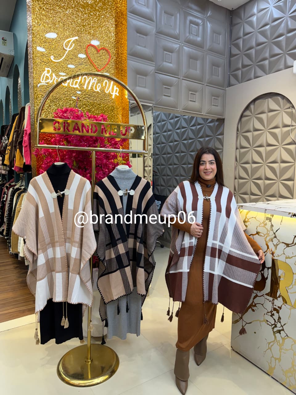 WOOLEN DRESS WITH DESIGNER SHAWL (IMP-654)