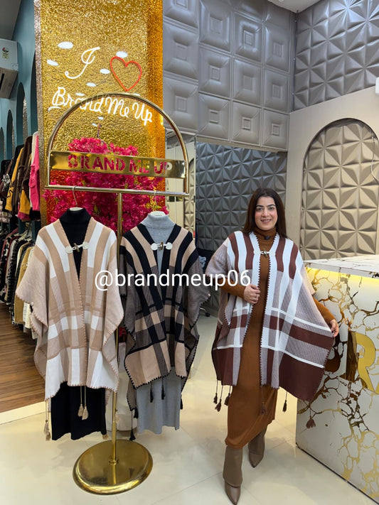 WOOLEN DRESS WITH DESIGNER SHAWL (IMP-654)